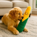 Zippy Paws Jigglerz Corn - Squeaky Plush Large Dog Toy