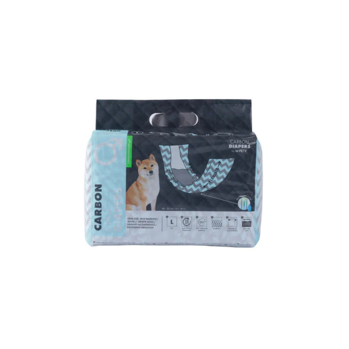 M-Pets Carbon Daipers - Male Dog (18 pcs)