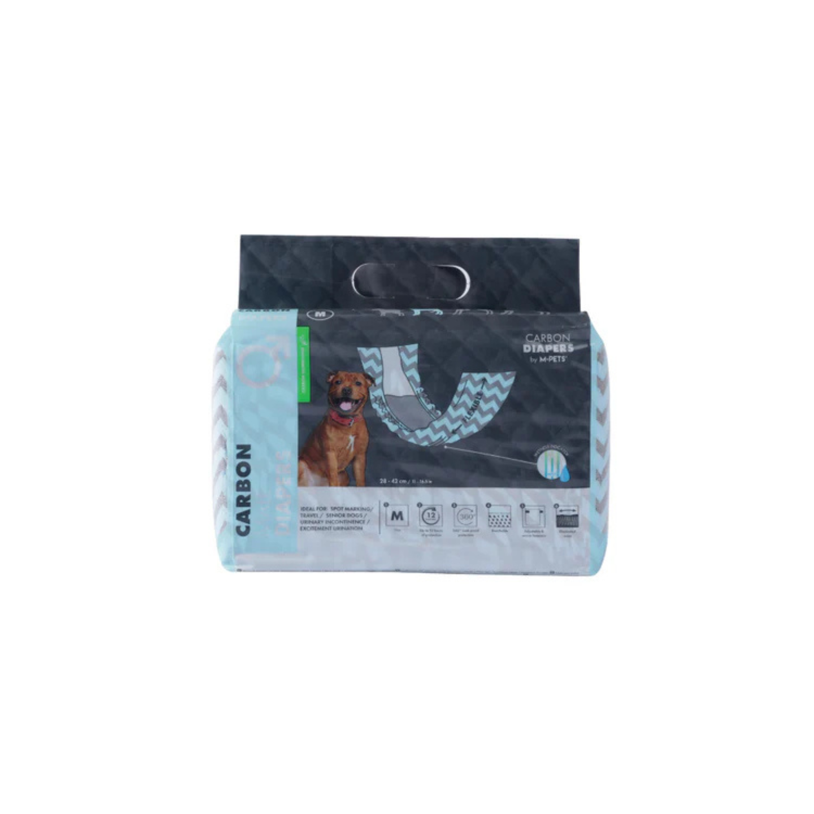 M-Pets Carbon Daipers- Male Dog (18 pcs) product image 7 - Rufftail Pune