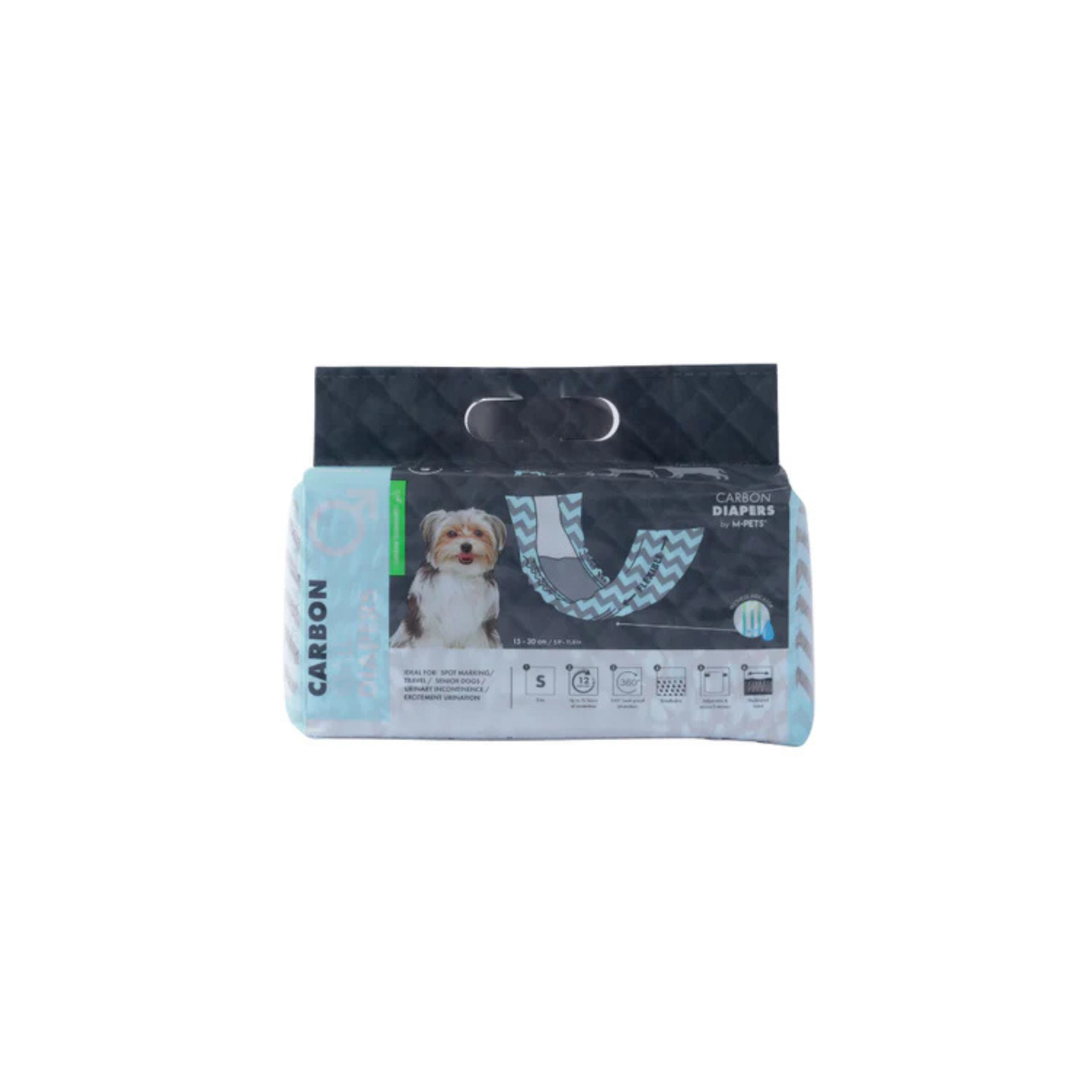 M-Pets Carbon Daipers- Male Dog (18 pcs) product image 8 - Rufftail Pune