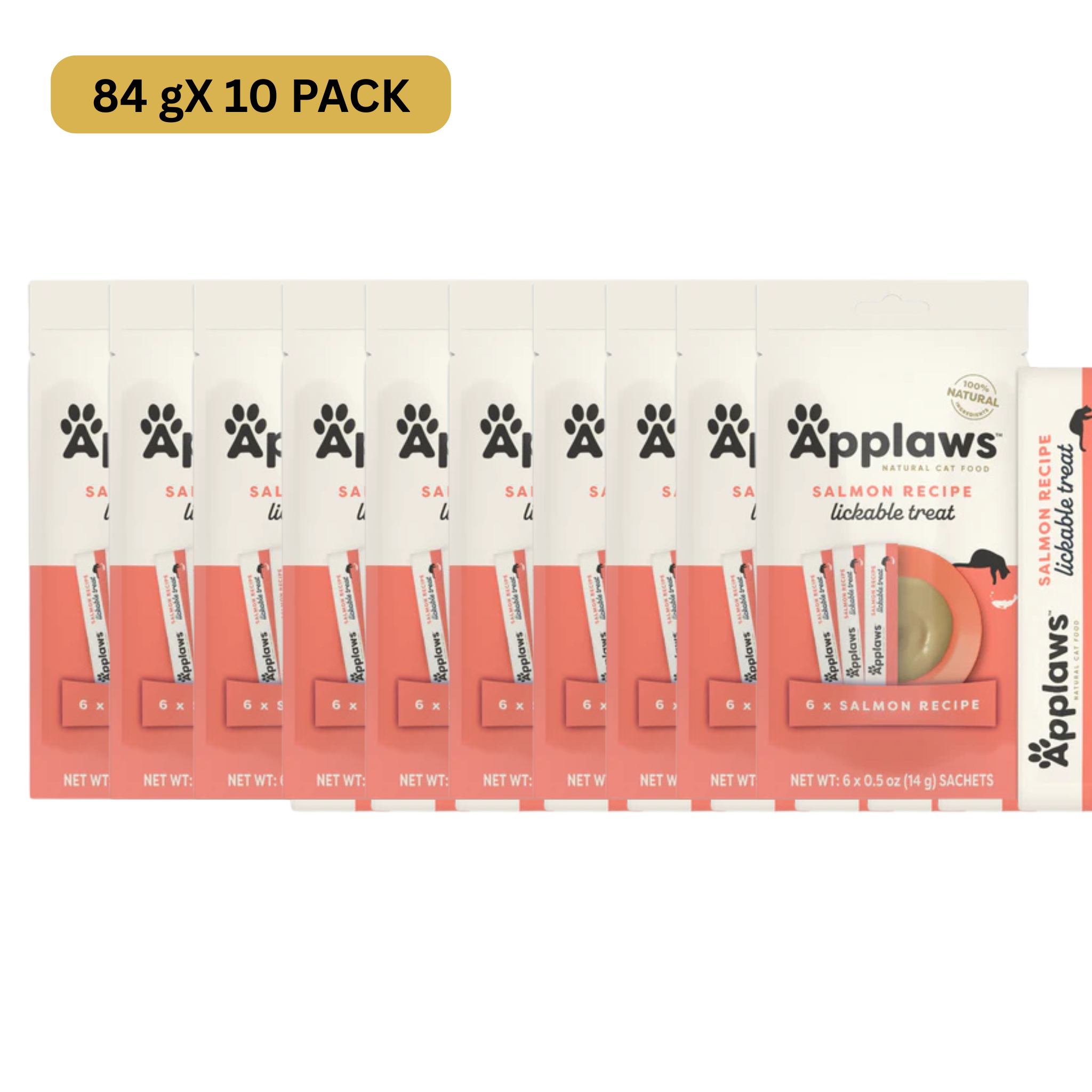 Applaws Natural Grain-Free Complementary Wet Cat Treats – Salmon Recipe Lickable Treats - Rufftail