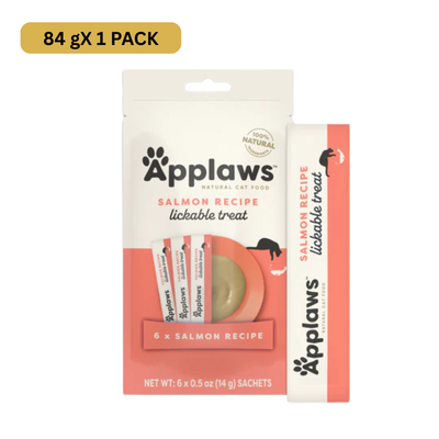 Applaws Natural Grain-Free Complementary Wet Cat Treats – Salmon Recipe Lickable Treats