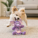 FOFOS Elephant Rope Tug Squeaky Dog Toy product image 3 - Rufftail Pune
