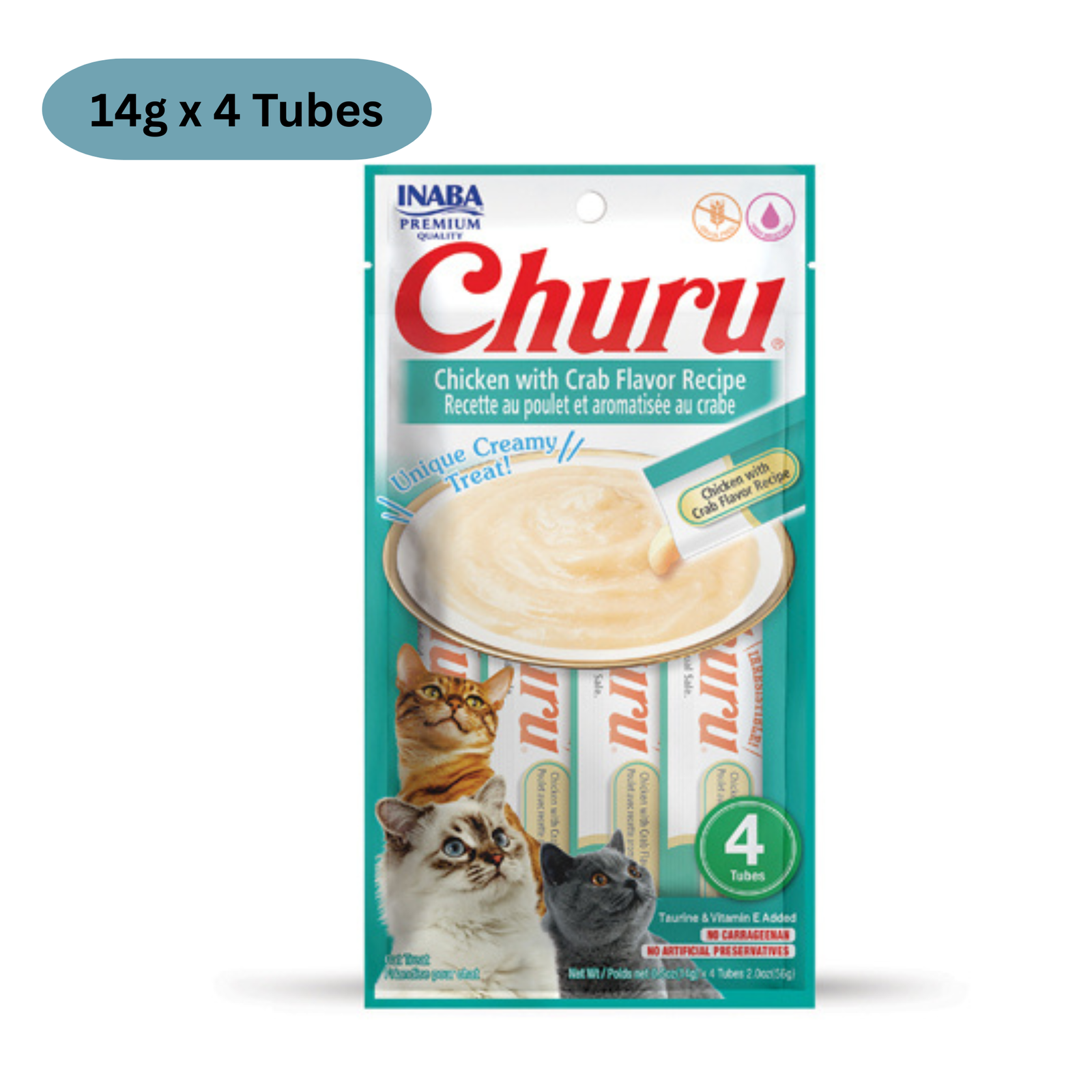 Inaba Churu Assorted Flavor Variety Pack (Chicken, Tuna & Samon, Chicken with Crab, Chicken with Shrimp, Tuna, Chicken & Scallop) image 4 - Rufftail Pune
