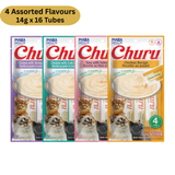 Inaba Churu Assorted Flavor Variety Pack (Chicken, Tuna & Samon, Chicken with Crab, Chicken with Shrimp, Tuna, Chicken & Scallop) image 2 - Rufftail Pune