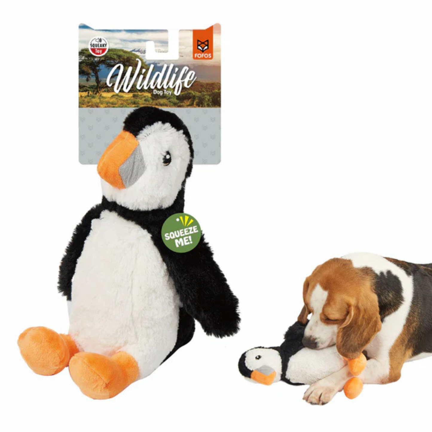 Barkbutler x Fofos Wildlife Penguin Plush Toy for Dogs