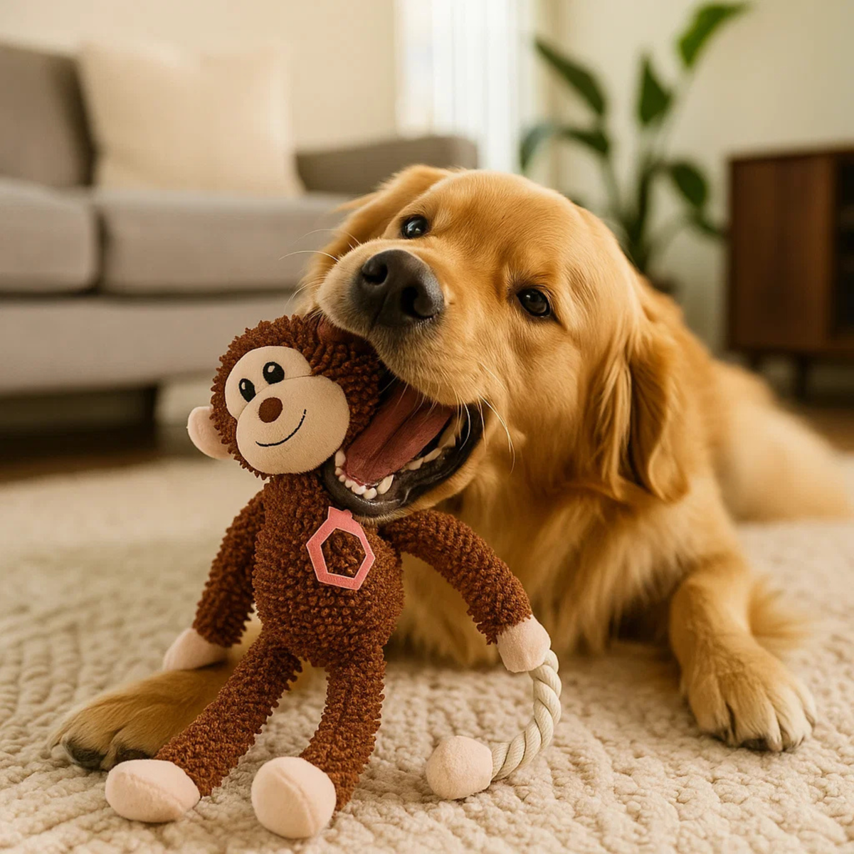 Barkbutler x FOFOS Tough Dog Toy Monkey Long Body - Rufftail