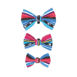 M-Pets Urban Style Jazz Stripes Bow Tie - Yellow (XS-S)