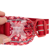 Truelove Floral No-Pull Dog Harness Cordura Fabric - Poppy Red