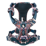 Floral No-Pull Dog Harness Cordura Fabric - Navy Blazer