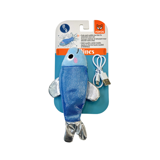 Barkbutler x FOFOS Sardines Dancing Fish Electric Cat Toy