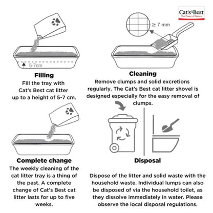 Cat's Best Original Wood Based Clumping Cat Litter - 17.2Kg
