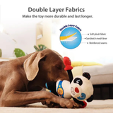 GiGwi Rock Zoo King Boxer Panda Toy for Dogs - Rufftail