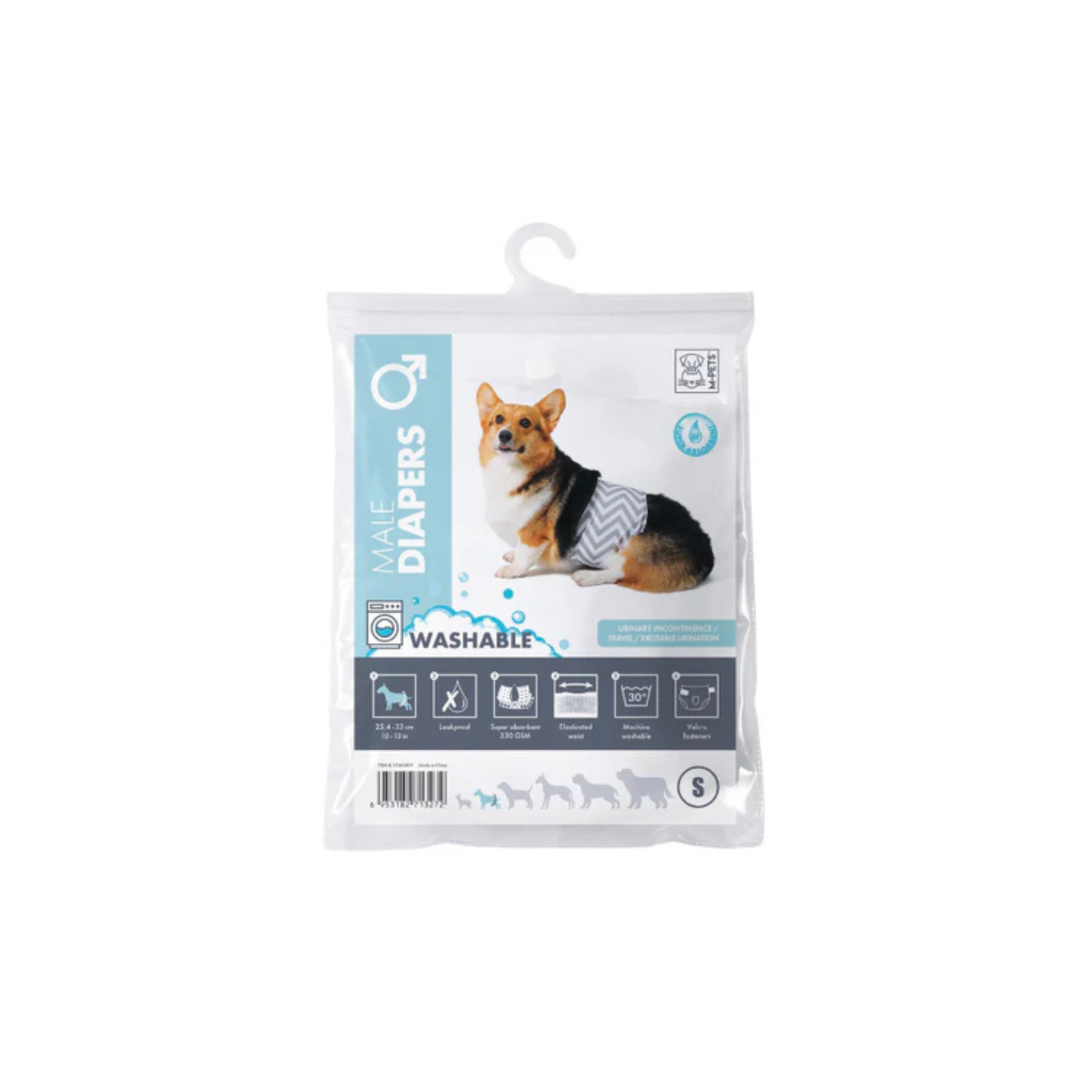 M-Pets Washable Male Dog Diaper
