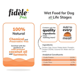 Fidele+ Fresh Chicken & Egg With Vegetables For Mini Breed (12x70g)