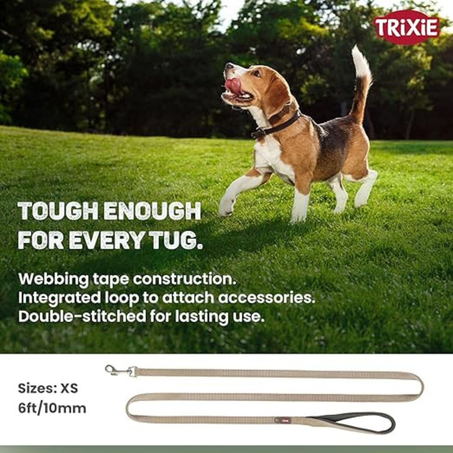 Trixie Premium Lead Extra Long M-L Black Leash
