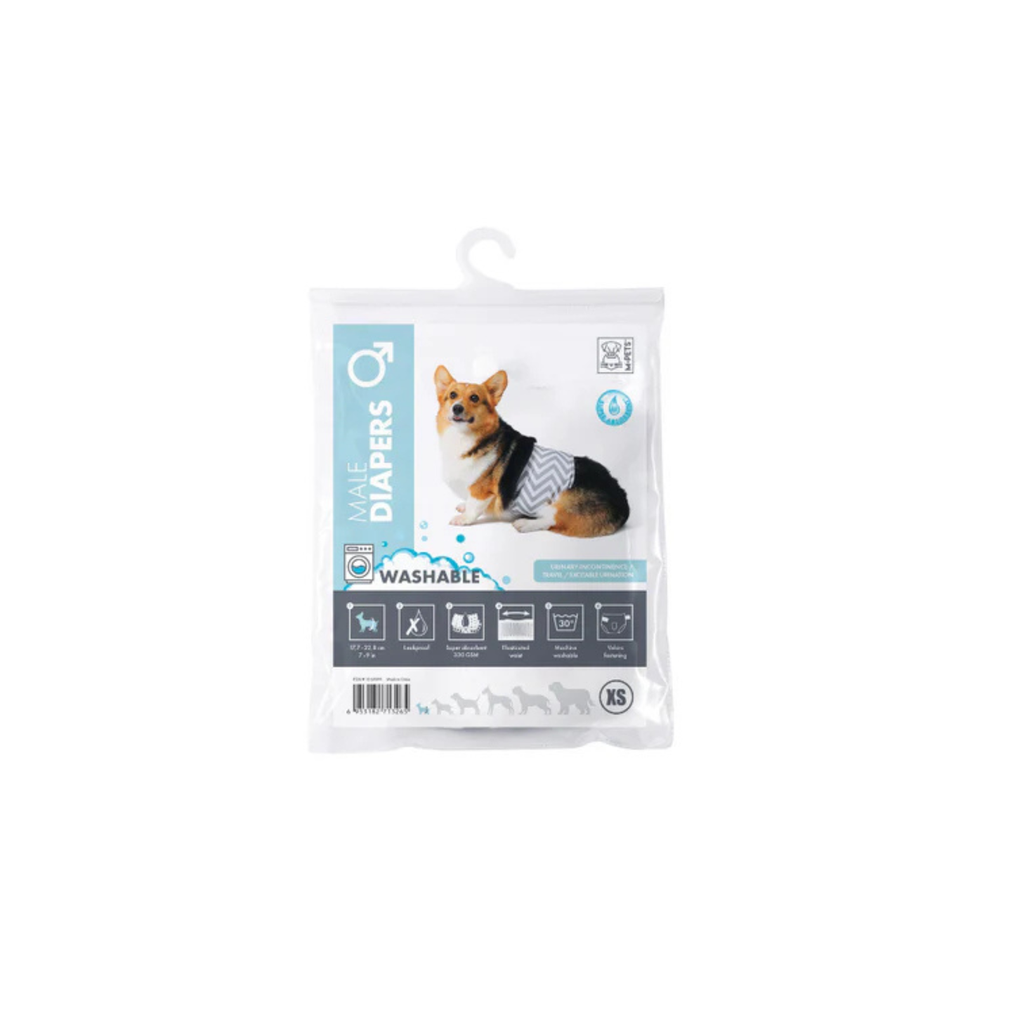 M-Pets Washable Male Dog Diaper