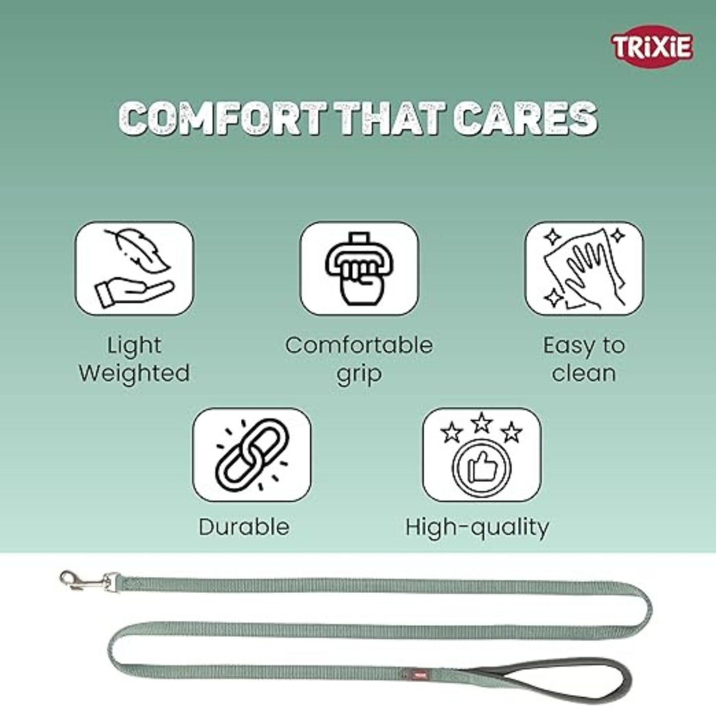 Trixie Premium Lead Extra Long M-L Sage Leash