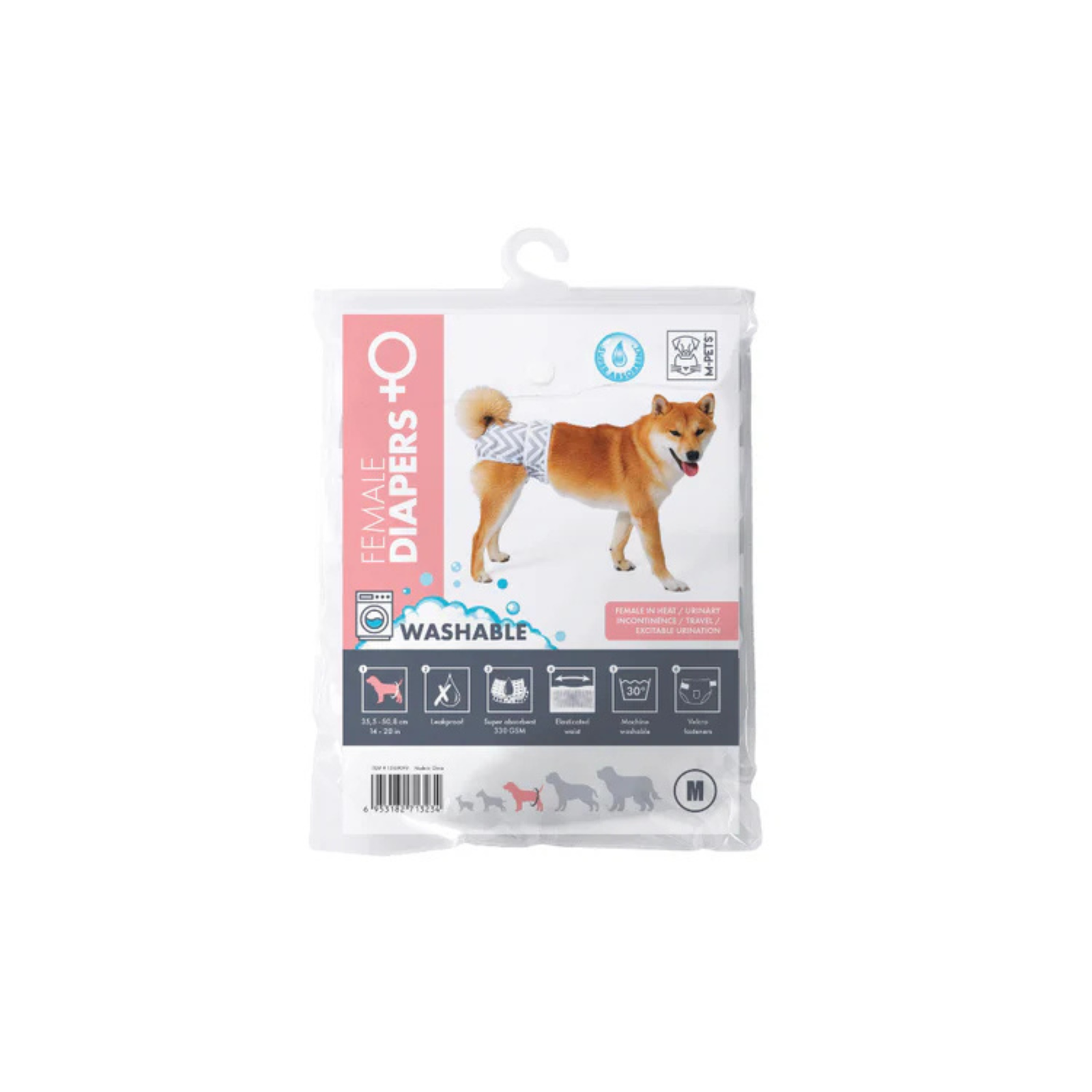 M-Pets WASHABLE DIAPERS- Female Dog product image 6 - Rufftail Pune