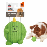FOFOS Latex Toy Dinosaur Ball – Fun, Durable Dog Toy with Squeaker - Rufftail