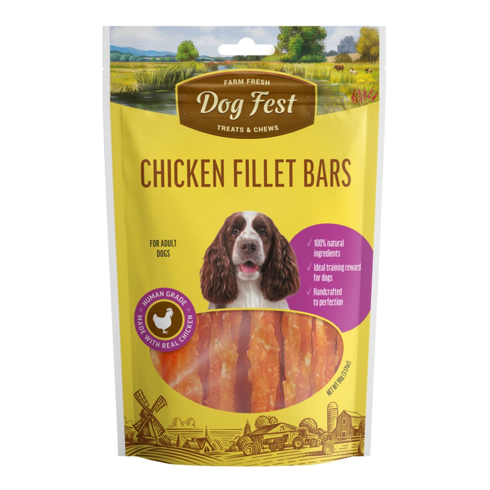 Dogfest Chicken Fillet Bars: Healthy, Natural Dog Treats - Rufftail