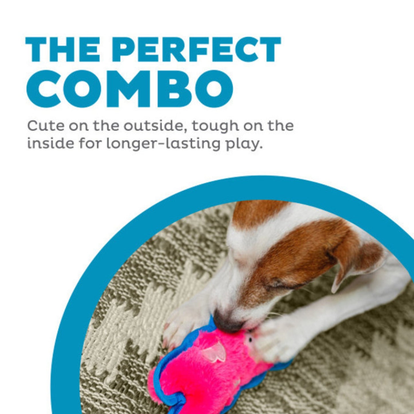 Outward Hound Pig Durablez Invincibles With Squeak Plush Toy For Dog