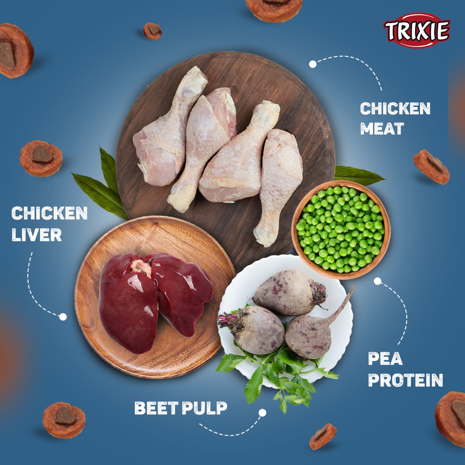 Trixie Dog Treats PREMIO Chicken Hearts 100g - Rufftail