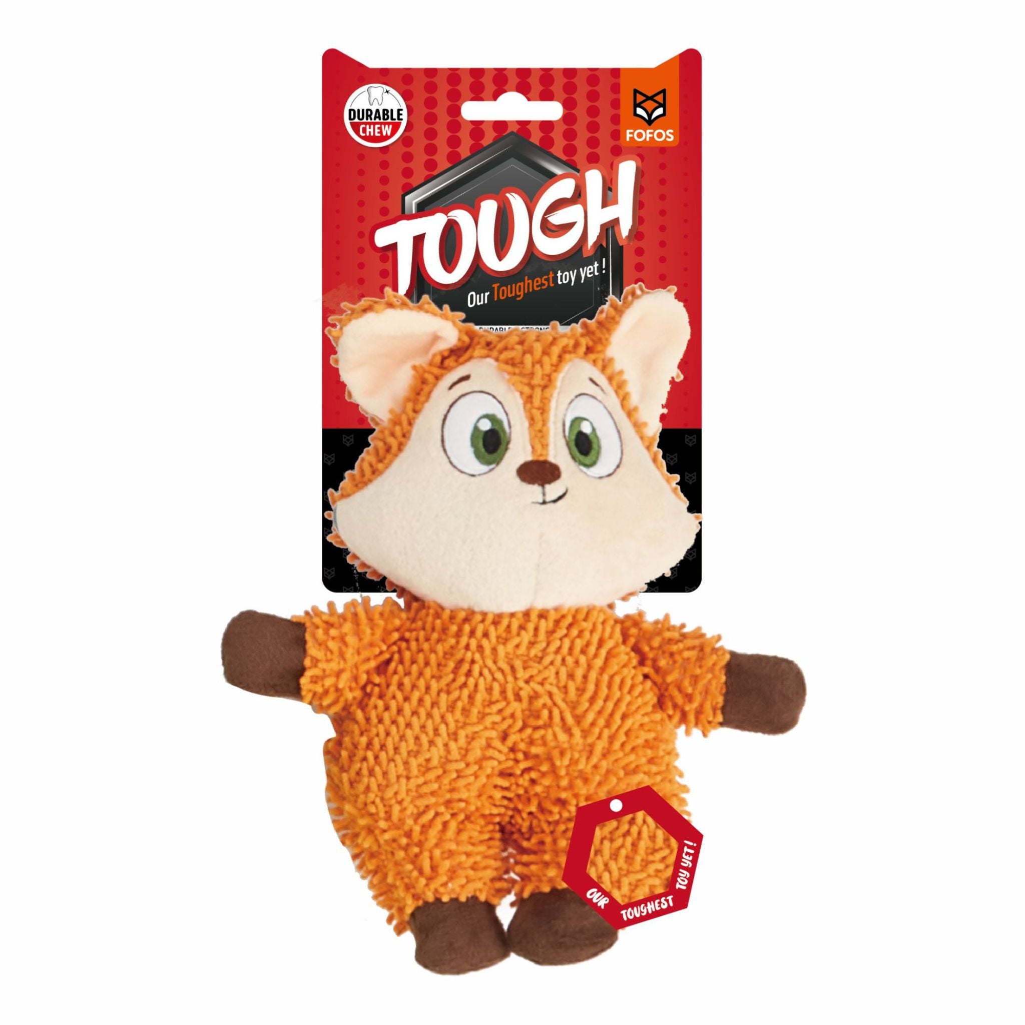 BarkButler x FOFOS Tough Dog Toy Fox – Durable, squeaky & perfect for chewers - Rufftail