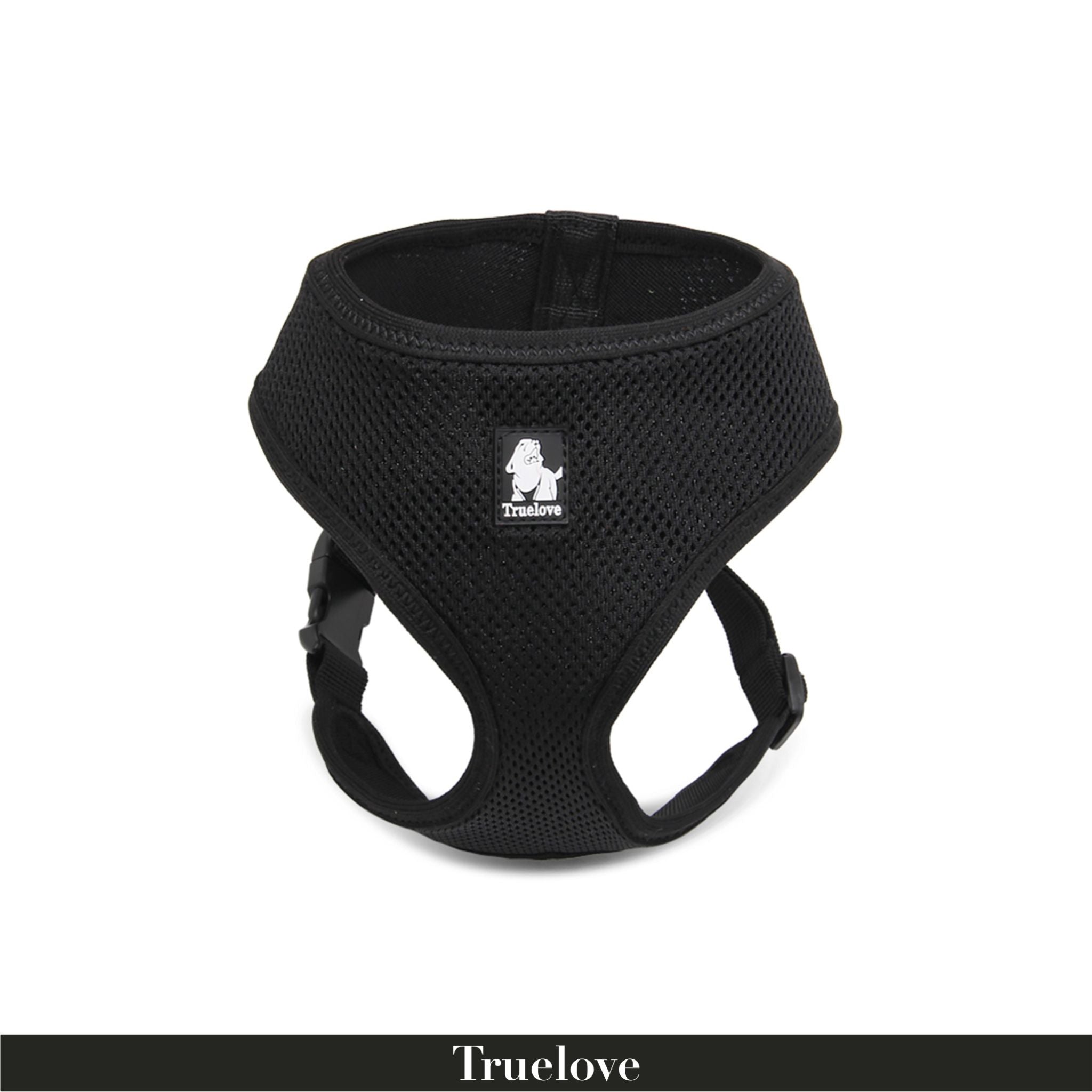 TRUELOVE Cat & Small Dog Harness Safe & Comfortable - Black - Rufftail