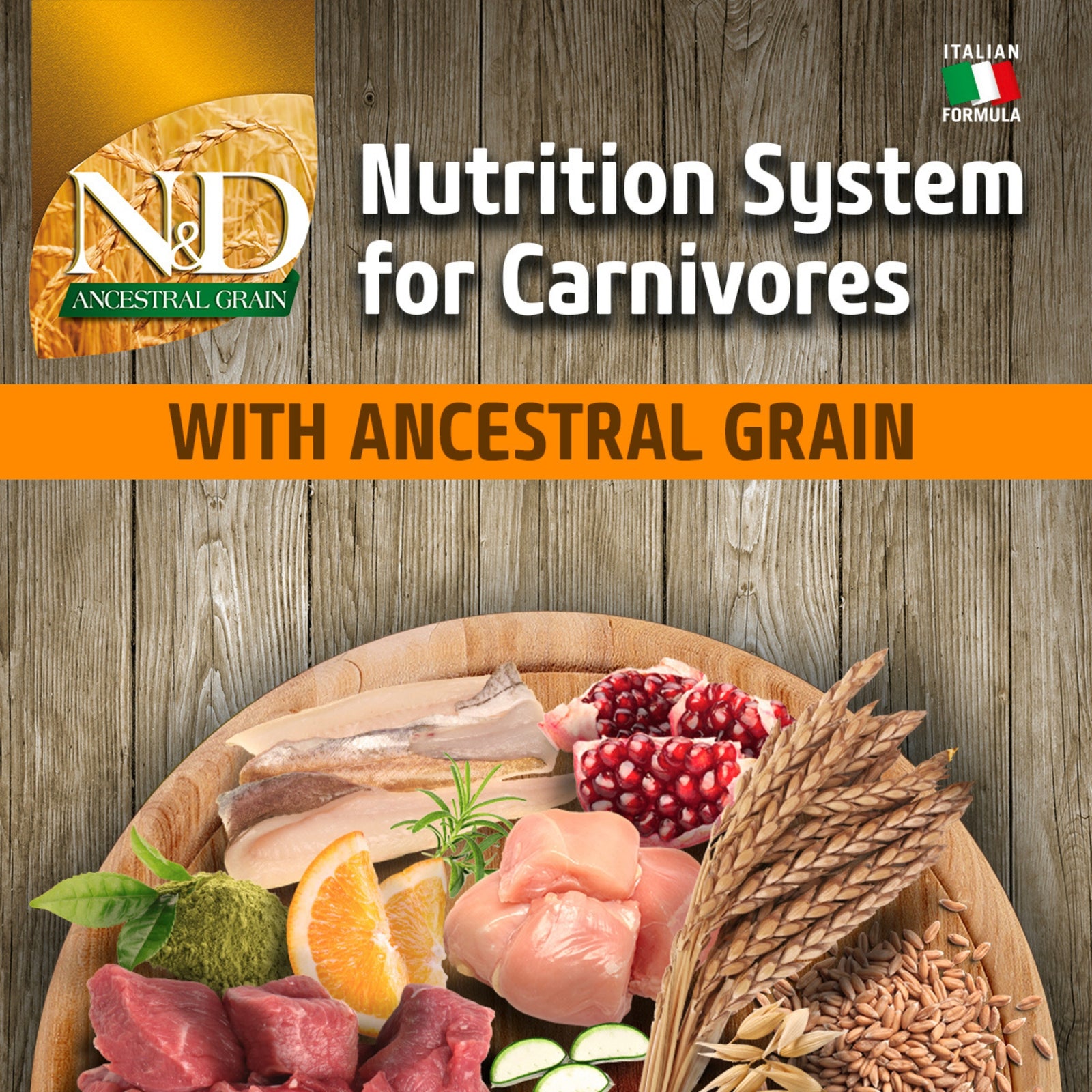 Farmina N&D Ancestral Grain adult Medium & Maxi Chicken, Spelt, Oats & Pomegranate - Rufftail