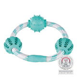 Trixie Dental Fun Playing Rope Ring with Balls For Dogs - Rufftail