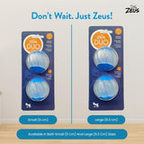 Zeus DUO Ball with Squeaker & Glow for Dogs 2 pk - Rufftail