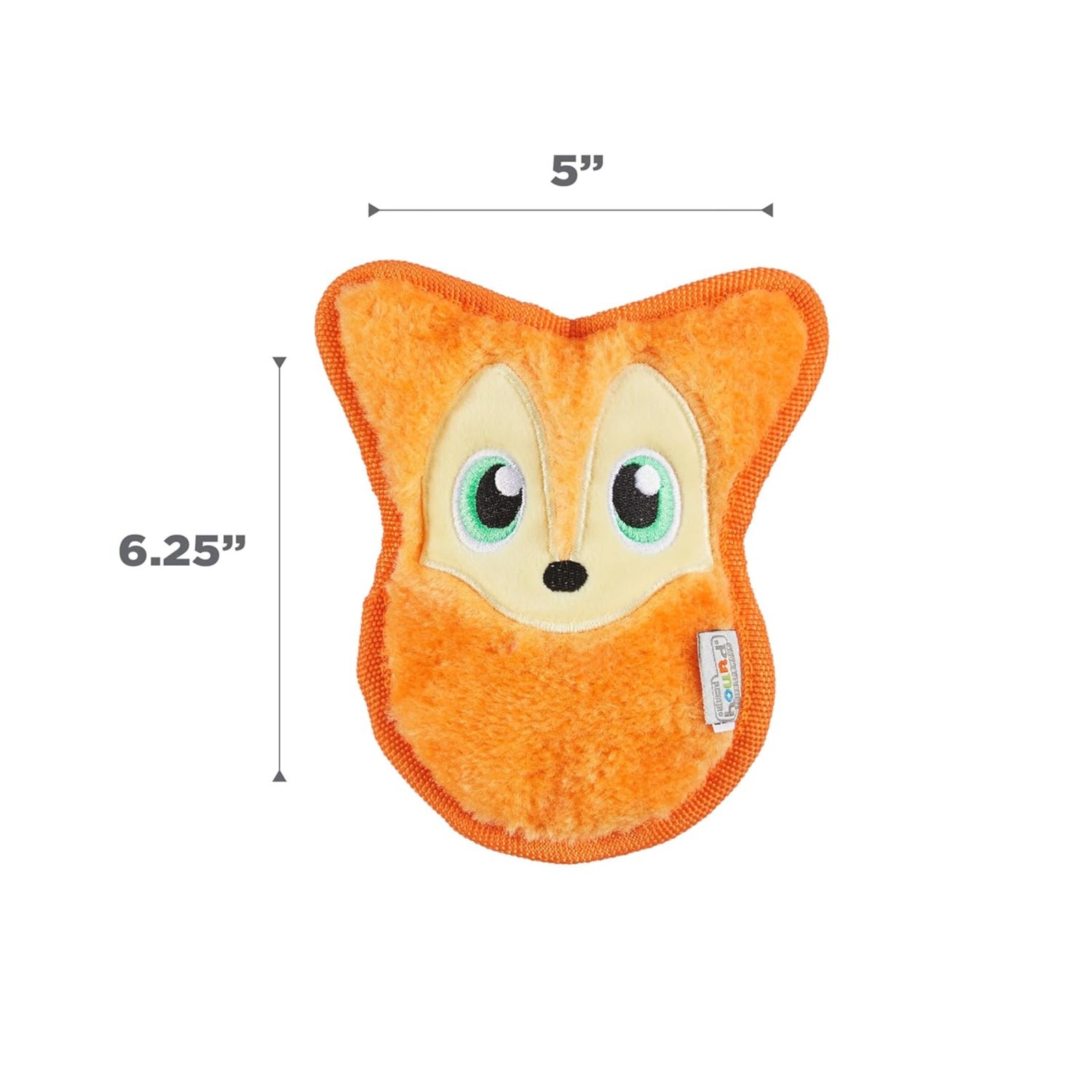 Outward Hound Fox Durablez Invincibles With Squeak Plush Toy For Dog