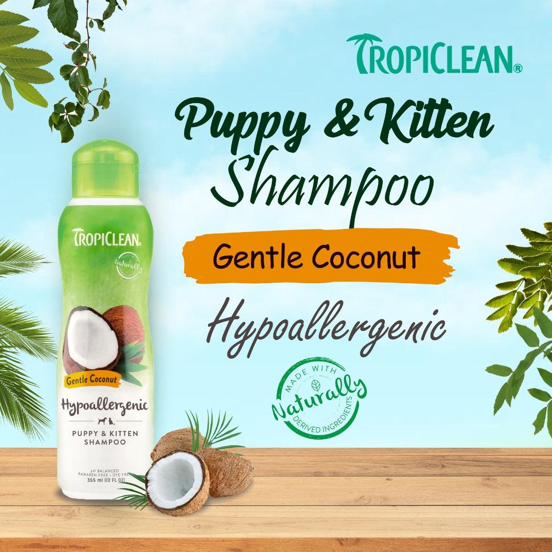 Tropiclean Gentle Coconut Shampoo Hypoallergenic - 335ml - Rufftail