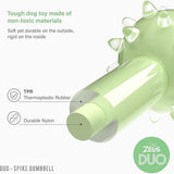 Zeus DUO Spike Dumbbell Dog Toy- Green Mint 18cm product image 2 - Rufftail Pune