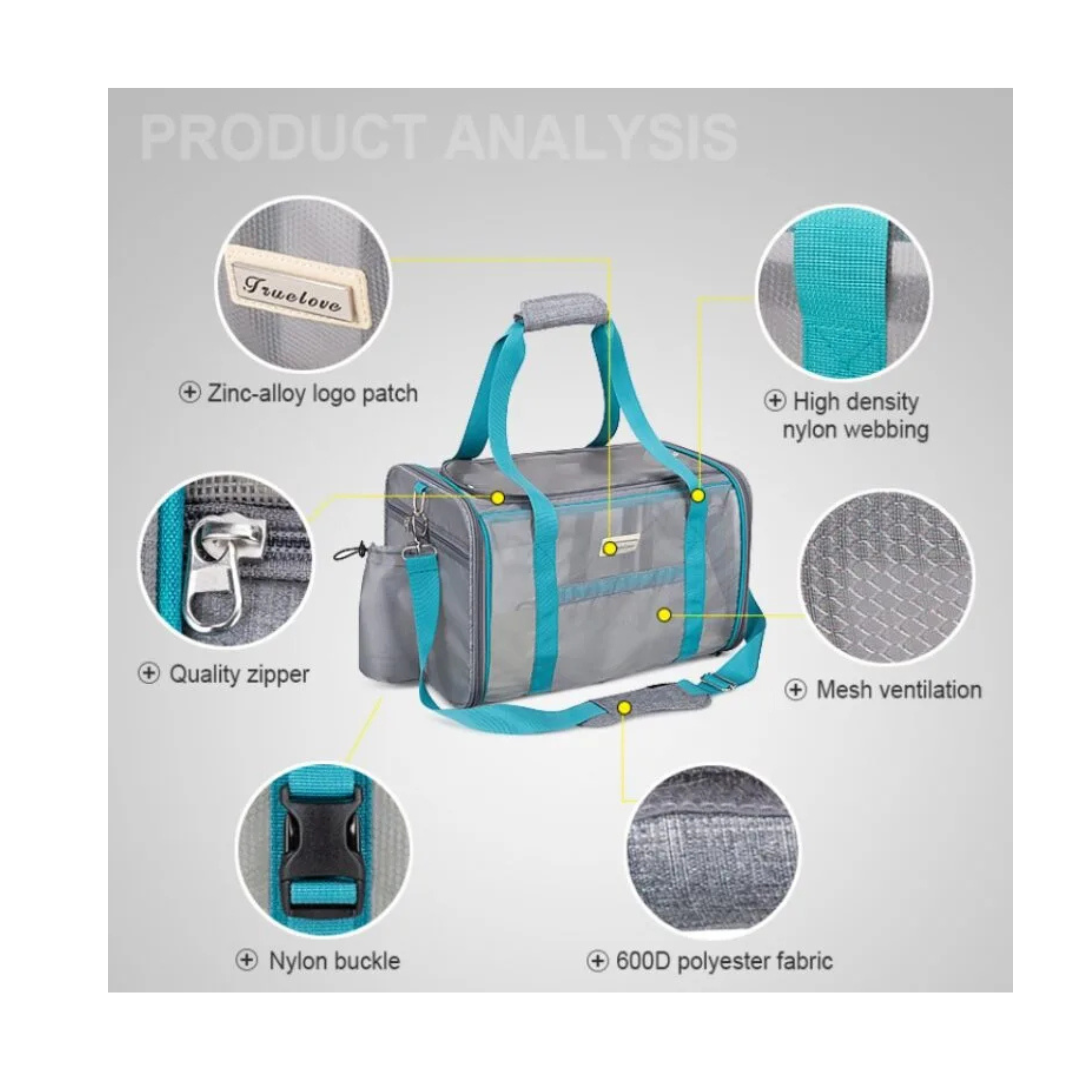 TRUELOVE Transparent Mesh Duffle Carrier - Rufftail