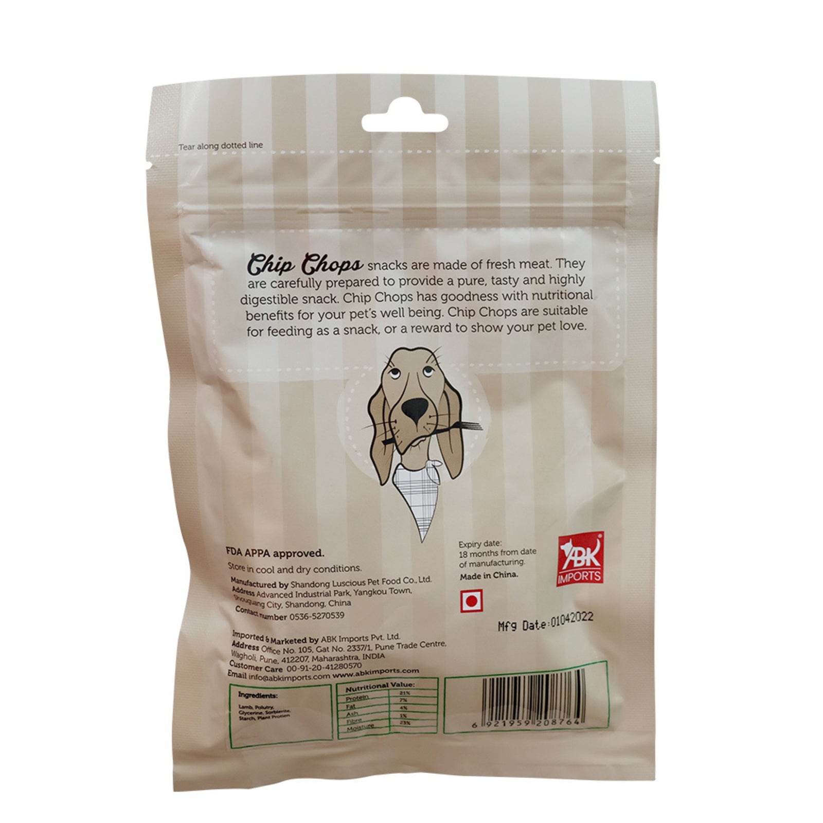 Chip Chops Lamb Cubes 70g - Rufftail