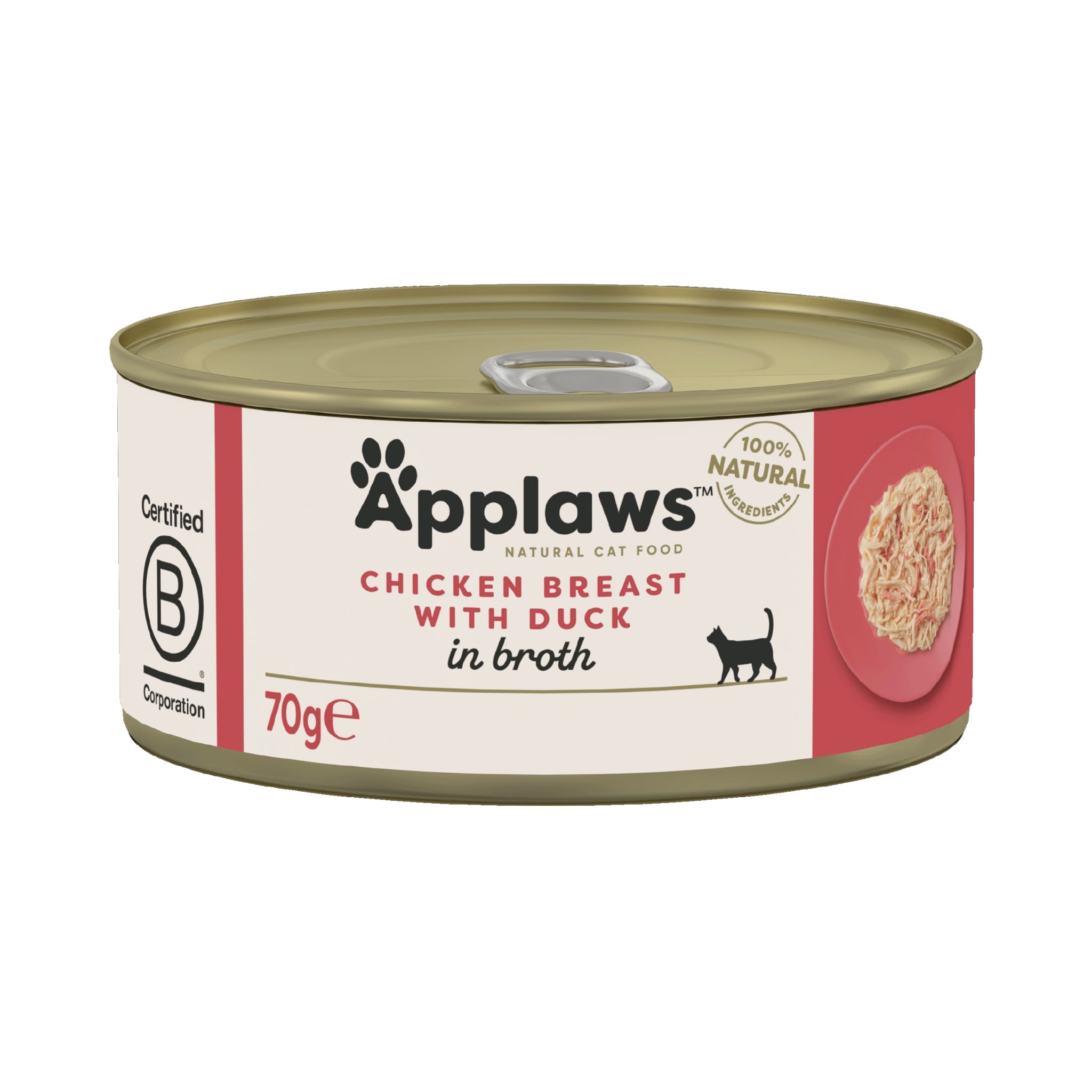 Applaws Chicken Breast with Duck in Broth - Cat Wet Food (24 x 70g) - Rufftail