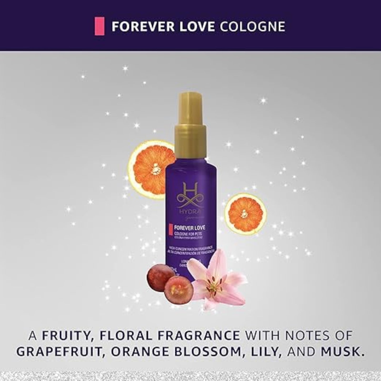 Hydra Forever Love Pet Cologne- 130ml product image 2 - Rufftail Pune
