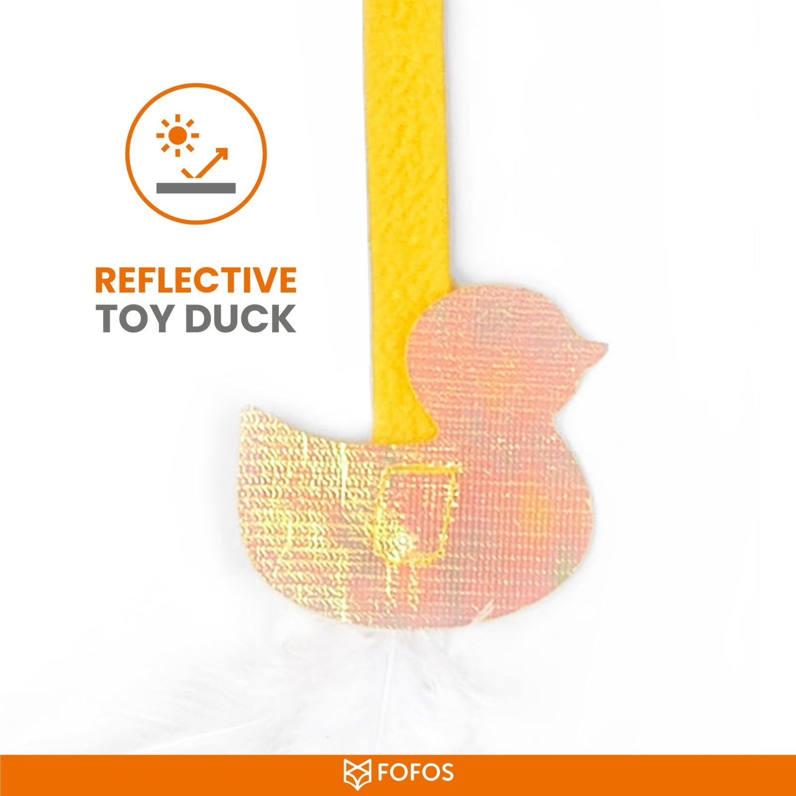 BarkButler x FOFOS Cat Teaser Wand Toy - Yellow - Rufftail