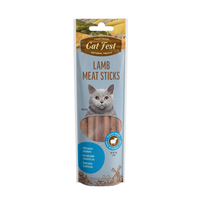 CatFest Meat Sticks Lamb Cat Treat -Natural & Protein-Packed - Rufftail