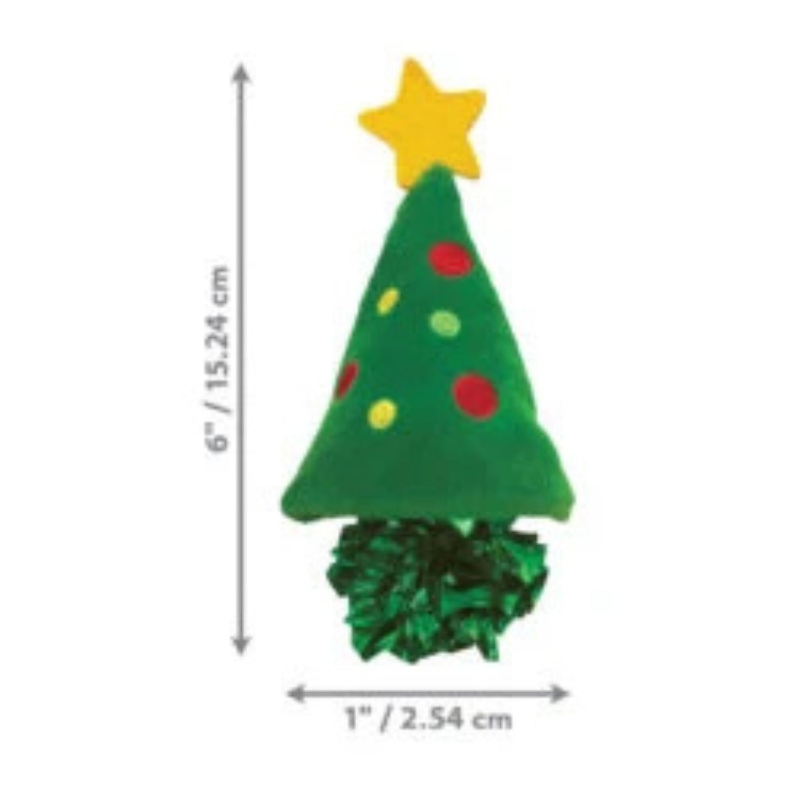 KONG Holiday Crackles Christmas Tree Cat Toy- Festive Fun for Cats product image 2 - Rufftail Pune