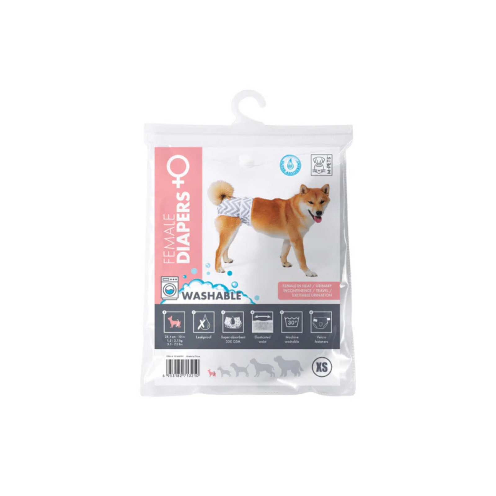 M-Pets WASHABLE DIAPERS- Female Dog product image 7 - Rufftail Pune