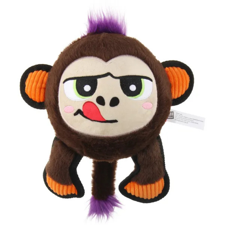 GiGwi Plush JUMBALL Monkey Toy for Dogs (Brown) - Rufftail