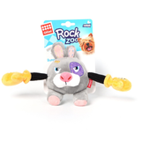 GiGwi Rabbit Rock Zoo King Boxer With Squeaker, Bungee Arm Fetch Dog Toy- Grey- S product image 2 - Rufftail Pune