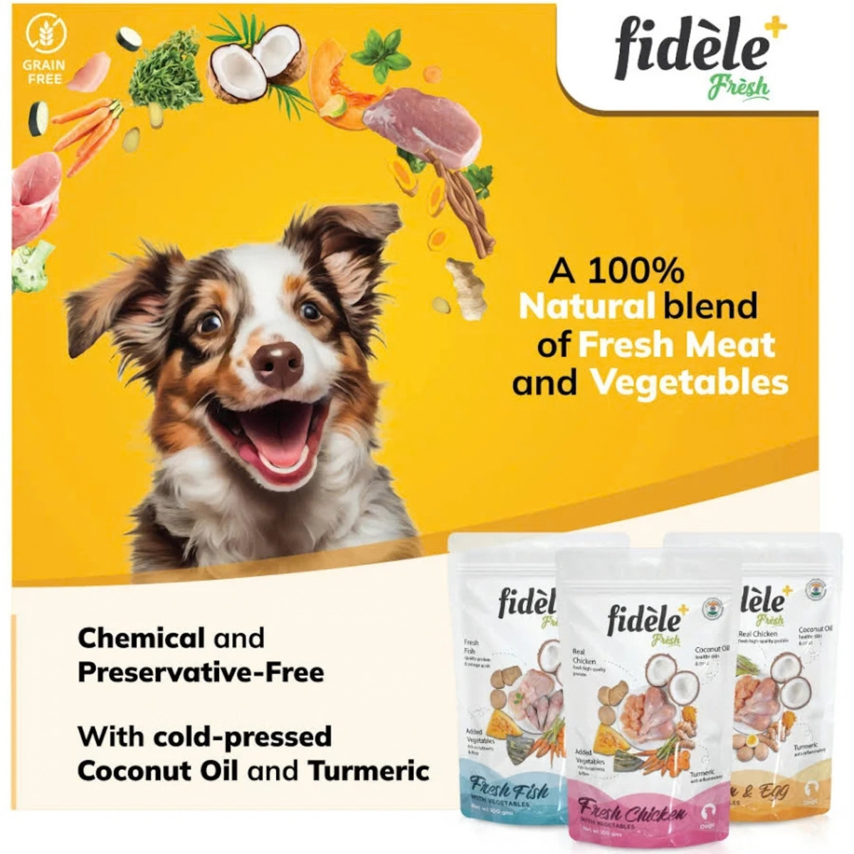 Fidele+ Fresh Chicken With Vegetables (12x100g Pouch)