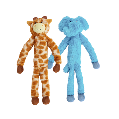 Barkbutler x FOFOS Dog Toy Elephant & Giraffe - 2pk