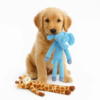 Barkbutler x FOFOS Dog Toy Elephant & Giraffe - 2pk