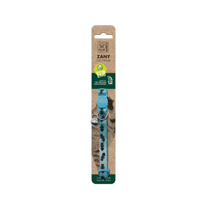 M-Pets ZANY Cat ECO collar Mixed colors 1- Black & Blue - Rufftail Pune