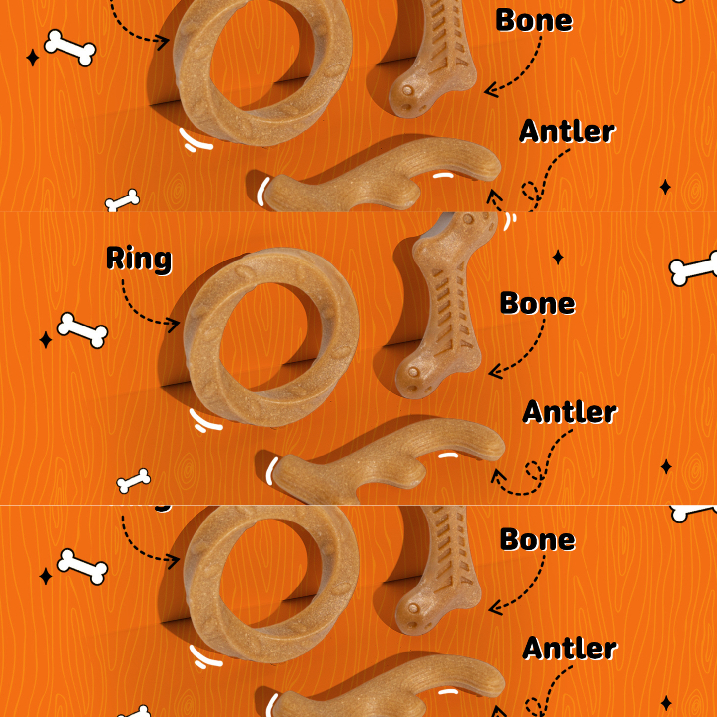 BarkButler x FOFOS Stix Dog Chew Toys Set - S/M